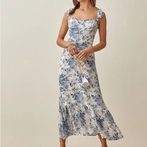 Reformation Nikita Midi Dress in Pompadour